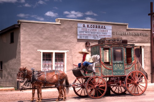 The stagecoach outside the OK Corral in Tombstone IMG 7471 2 3 500x333 Tombstone and Bisbee